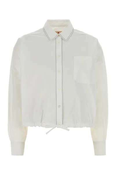 Marni White Poplin Oversize Shirt