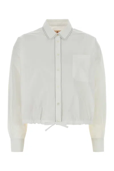 Marni White Poplin Oversize Shirt