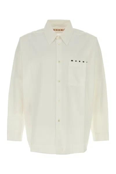 Marni White Poplin Shirt