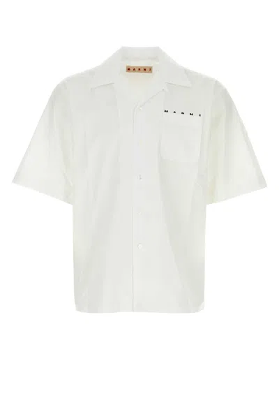 MARNI MARNI WHITE POPLIN SHIRT