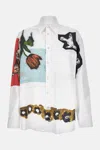 Marni Floral And Abstract Print Button-up Shirt In Multi