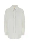 Marni White Regular Solid Shirt In White