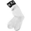 Marni White Shimmer Socks In White