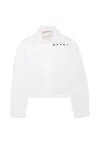 Marni Peter Pan-collar Cotton Jacket In White