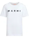 Marni Classic Short-sleeve T-shirt With Scribbled Logo In White