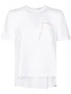 Marni White Short-sleeved T-shirt With Chest Pocket