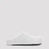 Marni Fussbett Sabot Genuine Calf Hair Clog In White