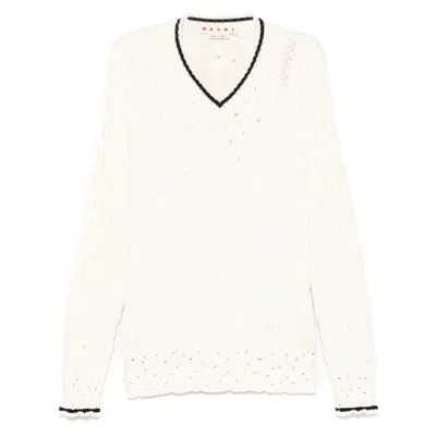 Marni White Sweaters & Knitwear - Jumpers Men