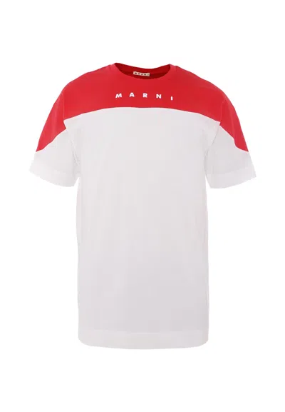 Marni White T-shirt For Kids With Logo