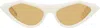 Marni White Tikbarri Sunglasses In Cream