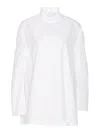 Marni High Neck Long Sleeves Loose Fit In White