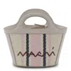Marni Tropicalia Micro Mini Bag In Cigar/opal/lily White
