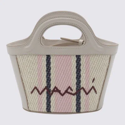 Marni White Tote In Multi