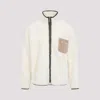 Marni Fleece Bomber Jacket With Zip-up Closure In White