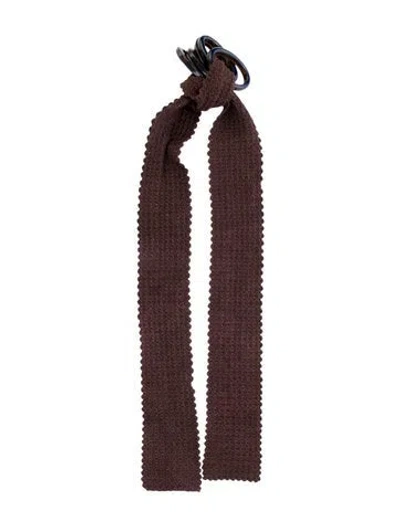 Pre-owned Marni Wide Belt In Brown