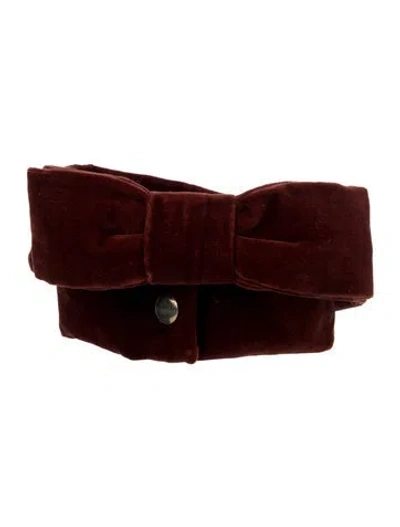 Pre-owned Marni Wide Bow Accents Belt Kit In Red