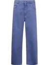 Marni Straight Leg Organic Denim Jeans In Blue