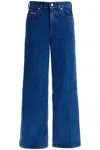 Marni Logo-embroidered Five-pocket Wide-leg Denim Jeans