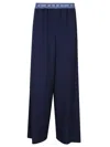 Marni Wide-leg Black Trousers With Elastic Waistband