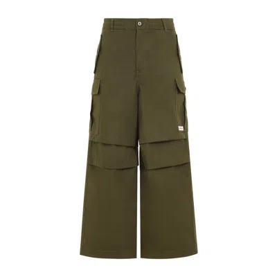 Marni Wide-leg Cargo Trousers With Button