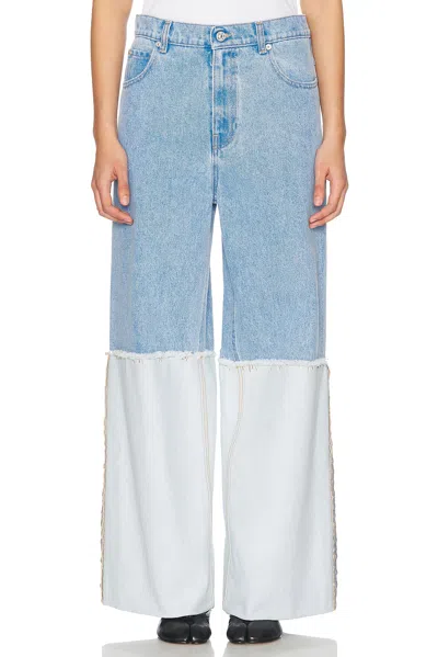 Marni Wide Leg In Cobalt