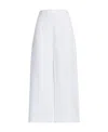 Marni Wide-leg Cropped Trousers In White