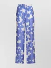Marni Floral Trousers In Purple