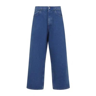 MARNI WIDE-LEG HIGH-WAIST DENIM JEANS WITH FIVE-POCKET DESIGN