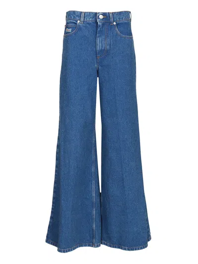MARNI WIDE-LEG JEANS BLUE