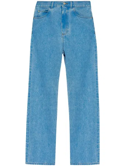 Marni Wide Leg Jeans Woman Blue