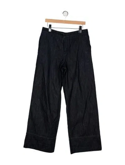 Pre-owned Marni Wide Leg Pants In Blue