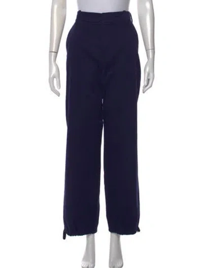 Pre-owned Marni Wide Leg Pants In Blue