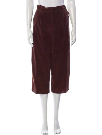 Pre-owned Marni Wide Leg Pants In Brown