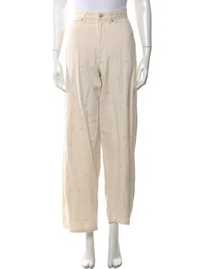 Pre-owned Marni Wide Leg Pants In Neutral