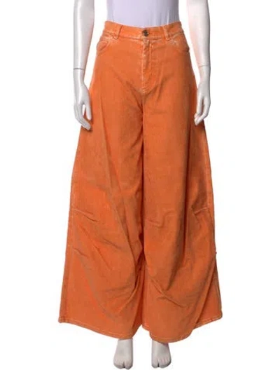 Pre-owned Marni Wide Leg Pants In Orange
