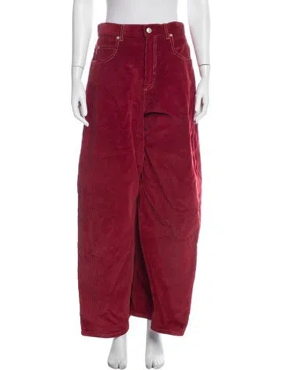 Pre-owned Marni Wide Leg Pants In Red