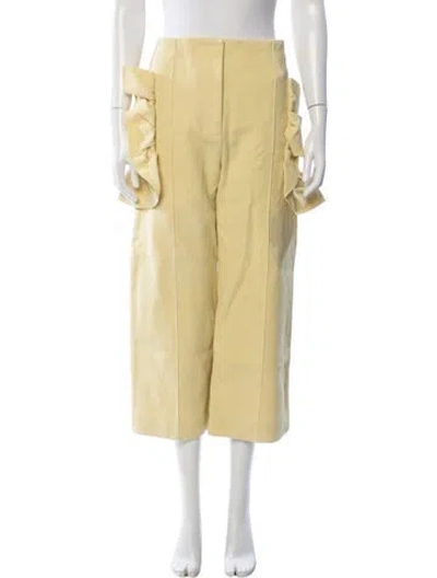 Pre-owned Marni Wide Leg Pants In Yellow