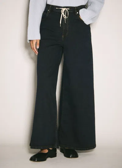 MARNI WIDE-LEG STRETCH JEANS