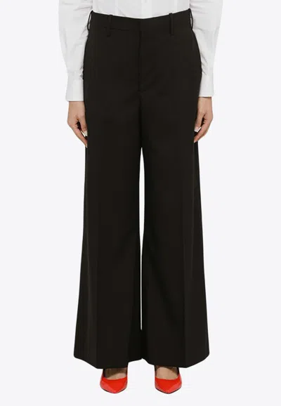 MARNI WIDE-LEG TAILORED WOOL PANTS