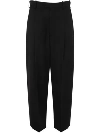 Marni Wide Leg Trousers In Black