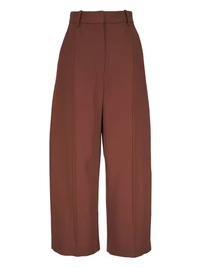 Marni Wide-leg Trousers In Brown
