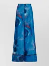 Marni Wide Leg Trousers Elastic Waistband In Blue
