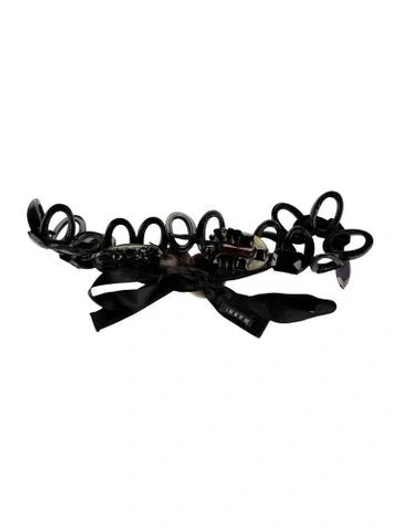 Pre-owned Marni Wide Resin Waist Belt In Black