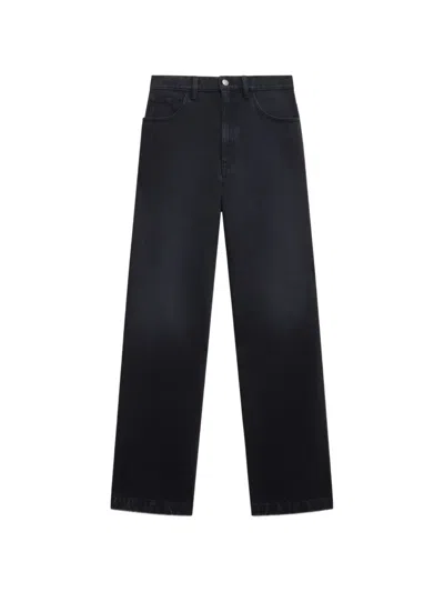 Marni Wide-leg Jeans In Black