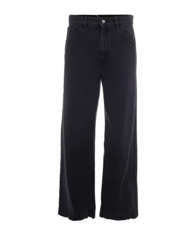 Marni Wide-leg Jeans In Black