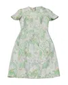 Marni Winter Edition 2012 Brocade Mini Dress In Green Polyester In Green