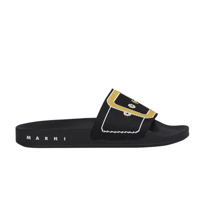 Pre-owned Marni Wmns Slide 'black Belt'
