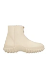 Marni Zipped Ankle Boots In Beige