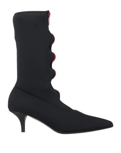 Marni Woman Ankle Boots Black Size 7 Textile Fibers