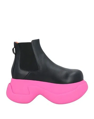 Marni Woman Ankle Boots Black Size 8 Leather